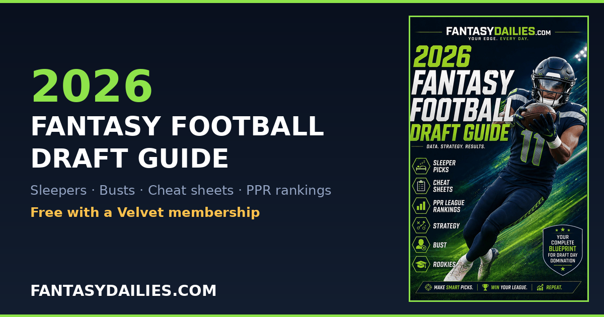 2026 Fantasy Football Draft Guide